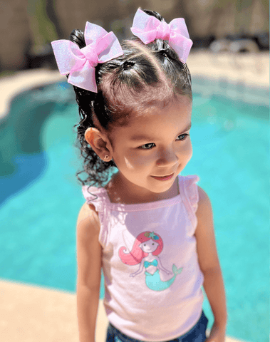 Mermaid's Blush Bow Clips