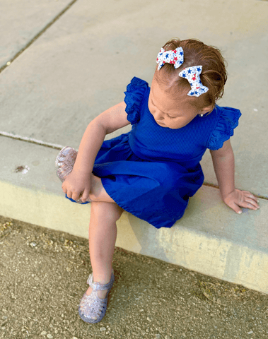 Star Spangled Bow Clips