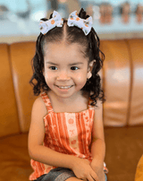 Pumpkin Spice Bow Clips