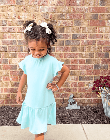 Beige Grosgrain Bow Clips