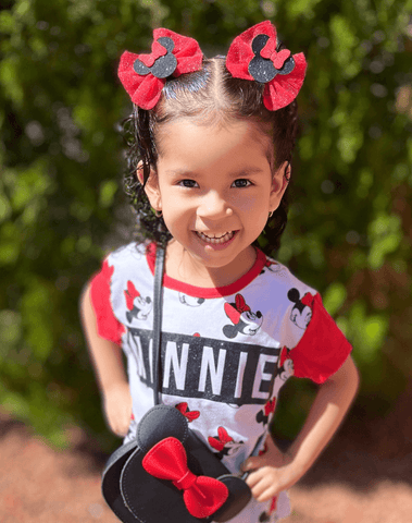 Minnie Magic Tulle Bow Clips