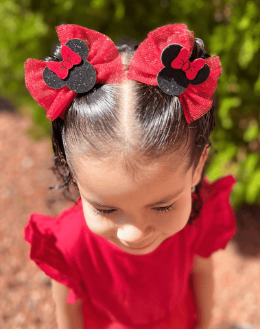 Minnie Magic Tulle Bow Clips