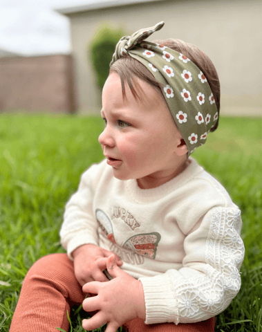 Olive Bloom Headband