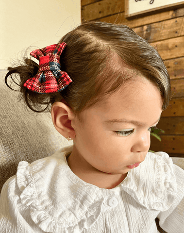 Tartan Bow Clips