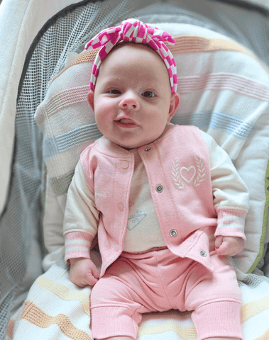 Hot Pink Checkered Headband