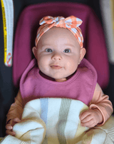 Orange Gingham Headband