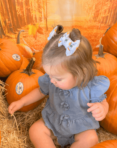 Pumpkin Spice Bow Clips