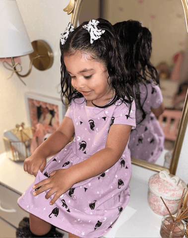 Spooky Bats Bow Clips