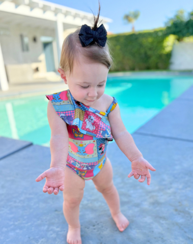 Midnight Sparkle Bow Clips