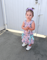 Lavender Bow Clips