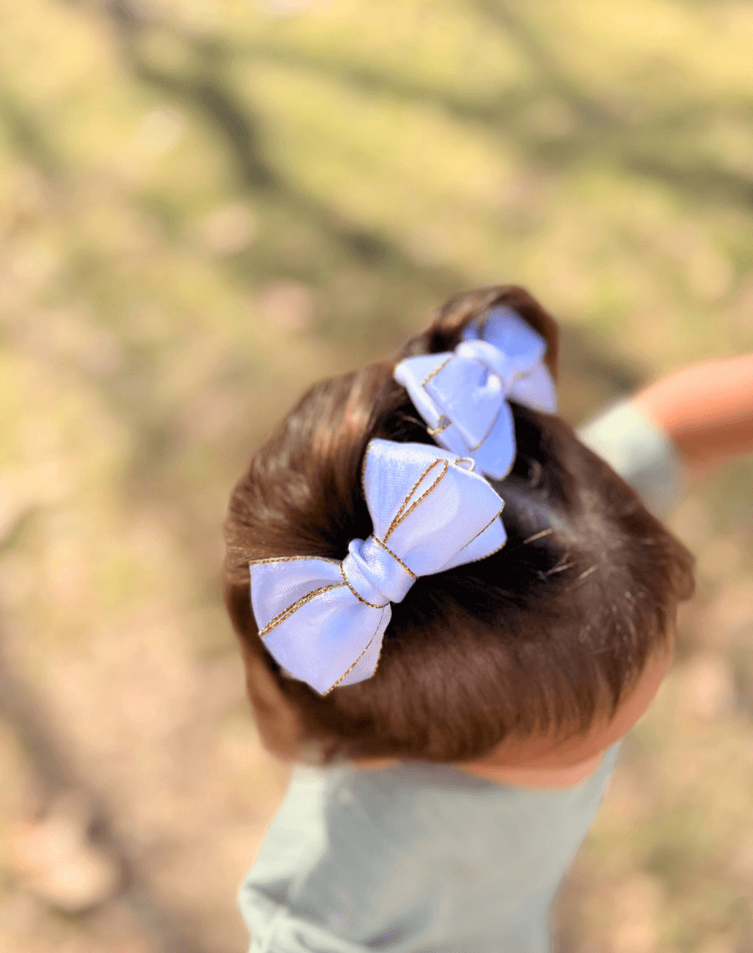 Irish Sparkle Bow Clips