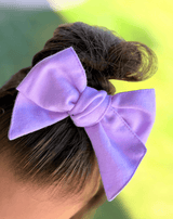 Lilac Linen Statement Bow
