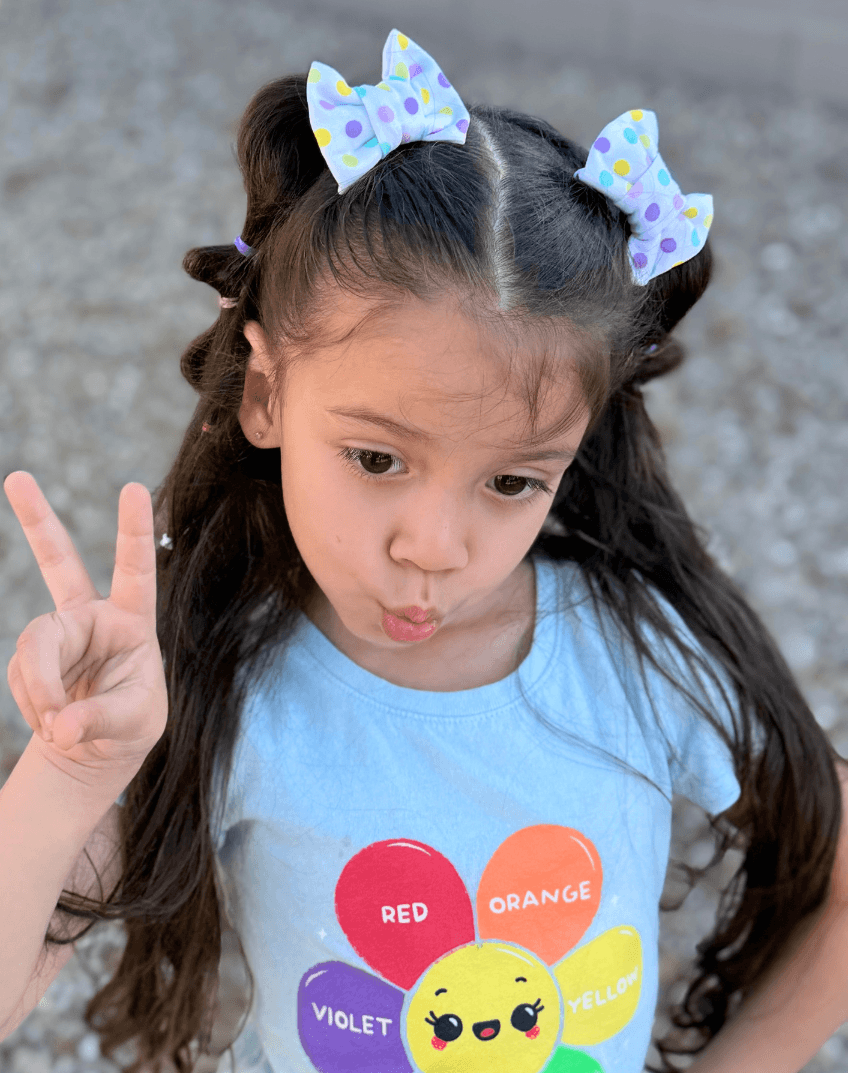 Easter Confetti Bow Clips
