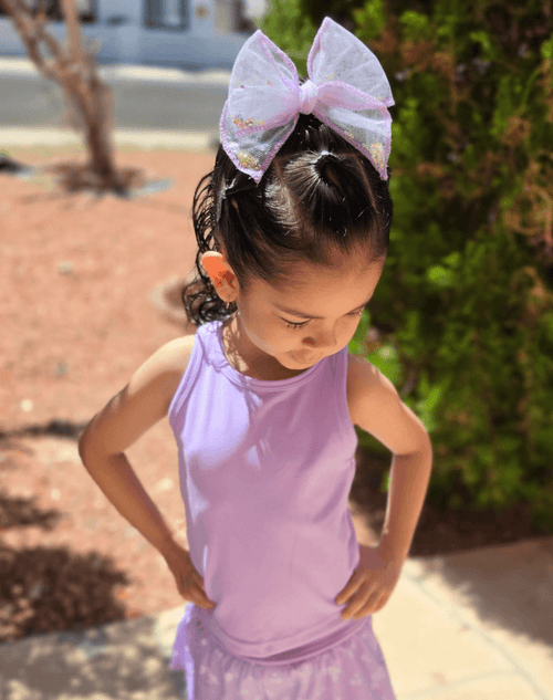 Spring Confetti Shaker Bow