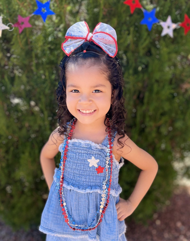 Star Spangled Confetti Shaker Bow