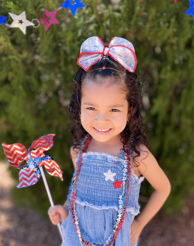 Star Spangled Confetti Shaker Bow