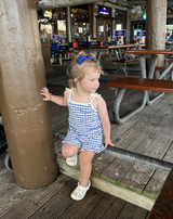 All American Blue Bow Clips