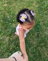 Bumble Bee Tulle Bow Clips