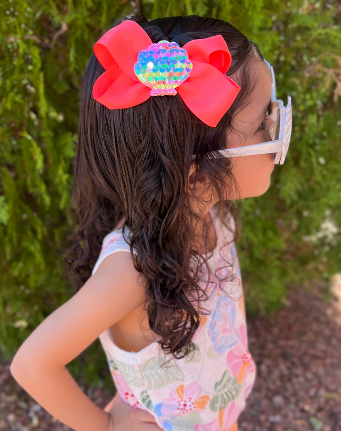 Seashell Sparkle Bow