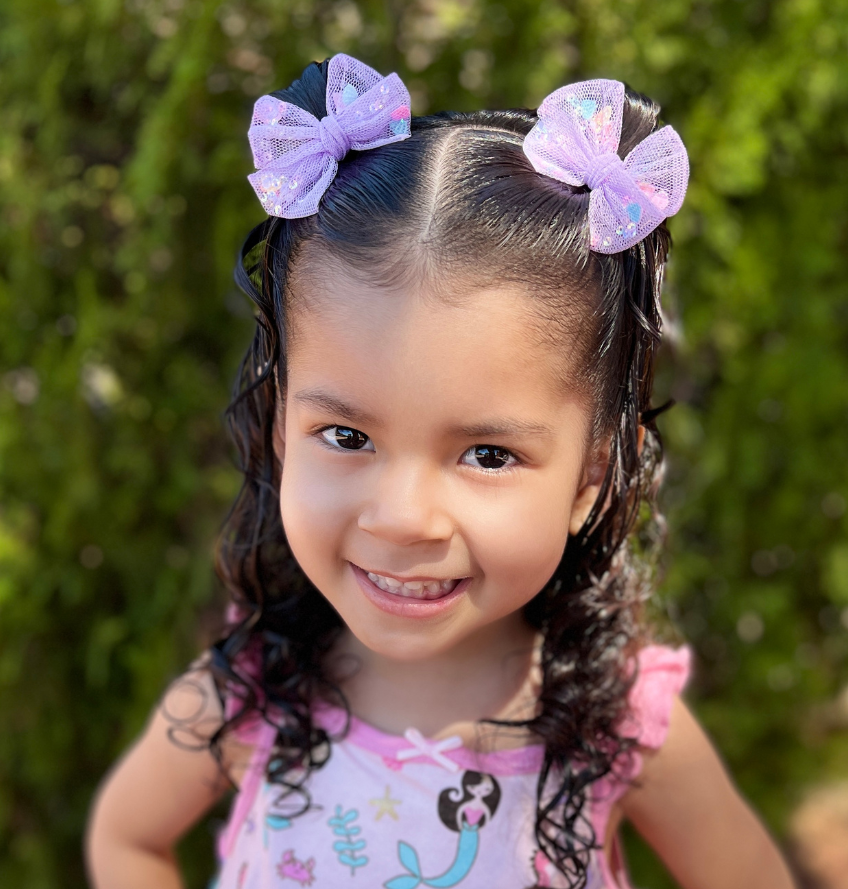 Handmade mermaid treasure shaker bow clip with sealed confetti for girls by By Bella Boutique