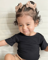 Almond Bow Clips