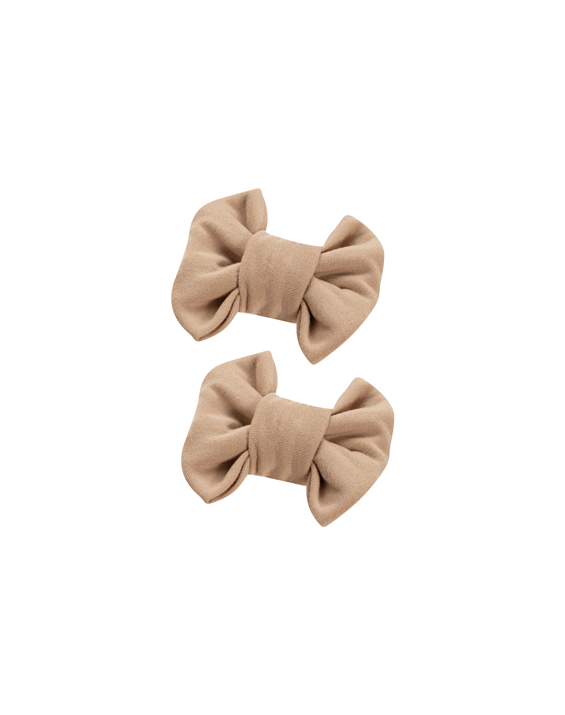 Almond Bow Clips