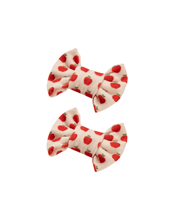 Honeycrisp Apple Bow Clips
