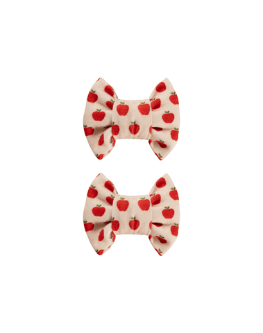 Honeycrisp Apple Bow Clips