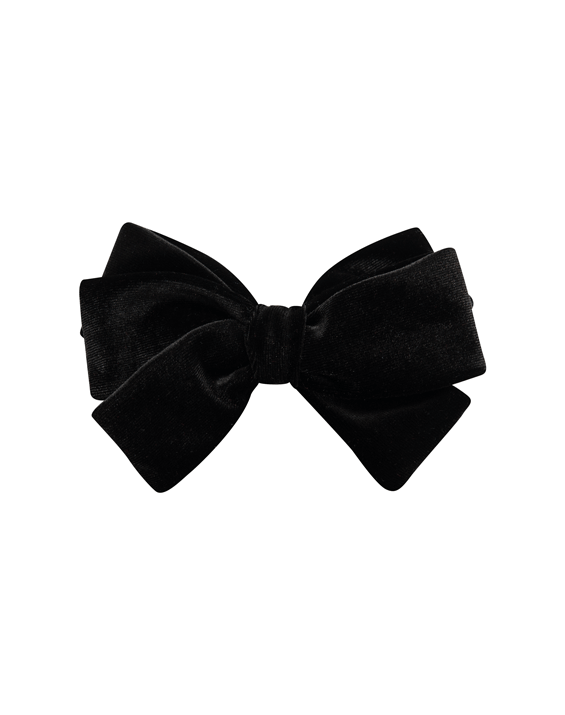 Black Velvet Hair Bow