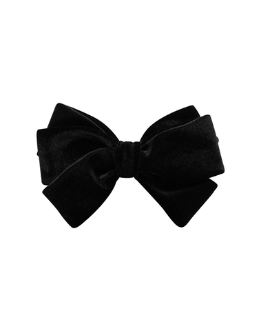 Black Velvet Hair Bow