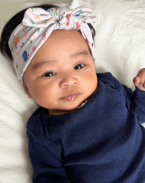 Blue and Orange Floral Headband