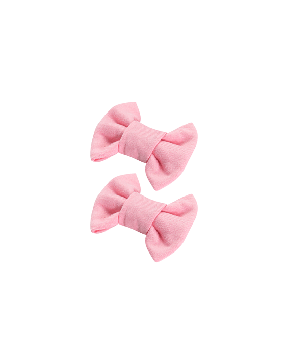 Bubblegum Pink Bow Clips