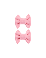 Bubblegum Pink Bow Clips