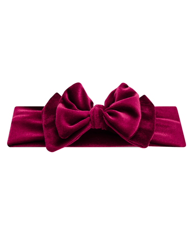 Burgundy Velvet Classic Headband