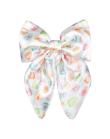 Candy Hearts Satin Fable Bow