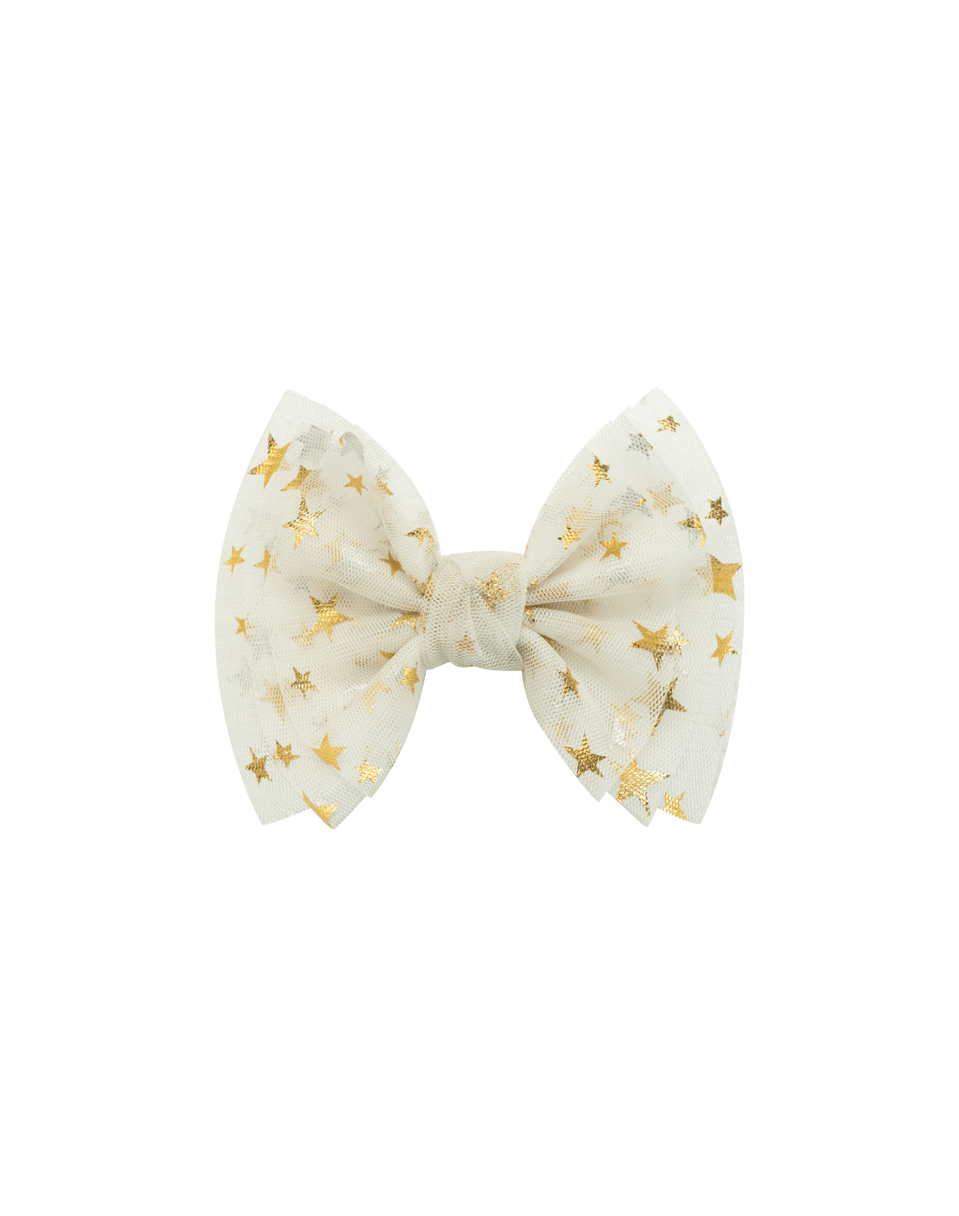 Champagne Toast Tulle Bow Clip