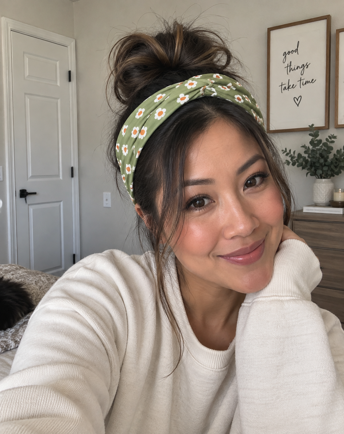 Olive Bloom Mom Headband