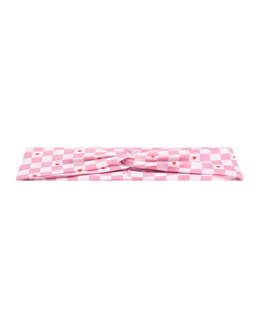 Checkered Sweetheart Mom Headband