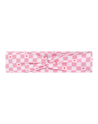 Checkered Sweetheart Mom Headband