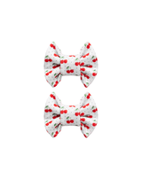 Cherry Bow Clips