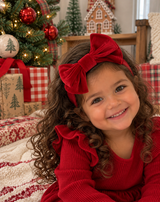 Red Velvet Bow Headband