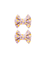 Lavender Lemonade Bow Clips