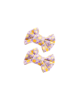 Lavender Lemonade Bow Clips
