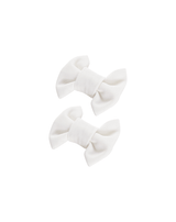 White Bow Clips