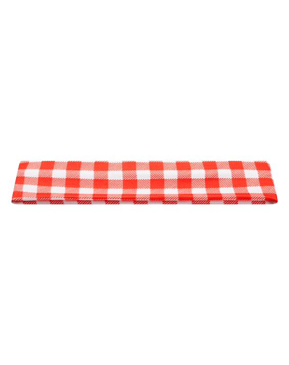 Red Gingham Mom Headband