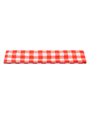 Red Gingham Mom Headband