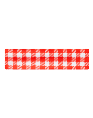 Red Gingham Mom Headband