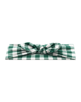 Pine Green Gingham Headband