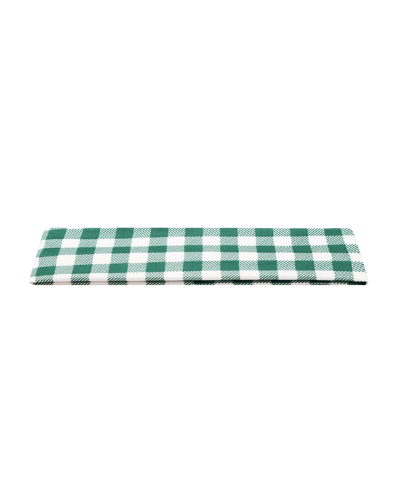 Pine Green Gingham Mom Headband
