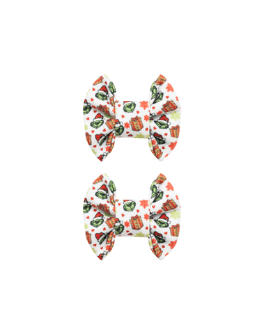 Grinch Bow Clips